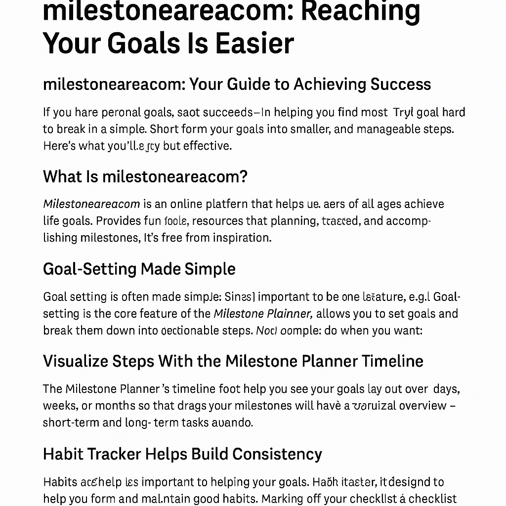 milestoneareacom